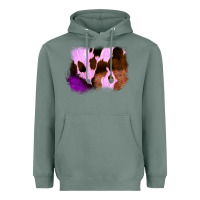 Sage Purple Western Wood Cowhide Frame Heavyweight Hoodie - Bettercallsaul