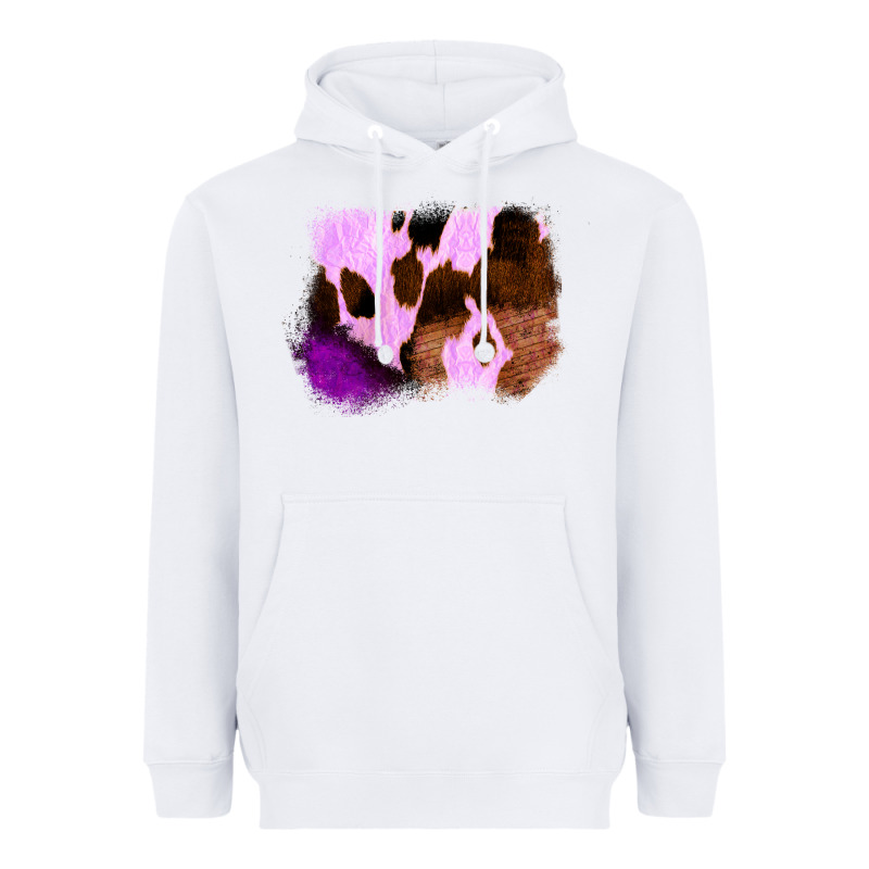 Purple Western Wood Cowhide Frame Heavyweight Hoodie by Bettercallsaul | Teevron