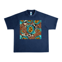 Navy gemstone sunflower Urban Heavy Tee - AdoDesignShop
