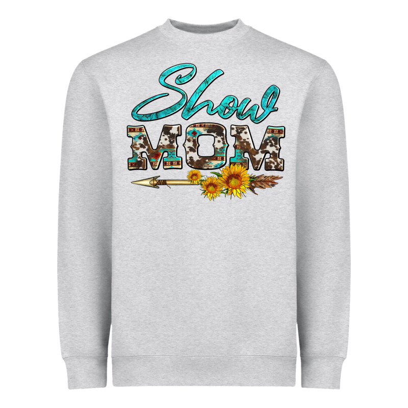 Show Mom Aztec Cowhide Sunflower And Arrow Heavyweight Sweatshirt by Artiststas | Teevron