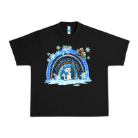 Black winter   rainbow and snowman Urban Heavy Tee - AdoDesignShop