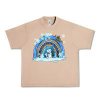 Burro winter   rainbow and snowman Urban Heavy Tee - AdoDesignShop