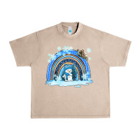 French Oak winter   rainbow and snowman Urban Heavy Tee - AdoDesignShop