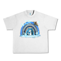 Lunar Rock winter   rainbow and snowman Urban Heavy Tee - AdoDesignShop