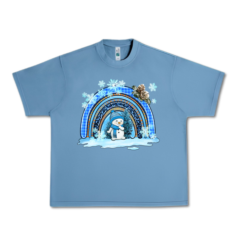 Winter   Rainbow And Snowman Urban Heavy Tee by AdoDesignShop | Teevron