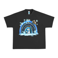 Pigment Black winter   rainbow and snowman Urban Heavy Tee - AdoDesignShop
