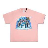Salmon winter   rainbow and snowman Urban Heavy Tee - AdoDesignShop