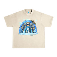 Sandshell winter   rainbow and snowman Urban Heavy Tee - AdoDesignShop