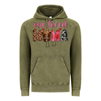 Vintage Olive highland cow one loved mama Vintage Hoodie - JahusDesignShop