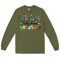 Army Green teaching lucky charm Long Sleeve Tee - MaliasSmallBusiness