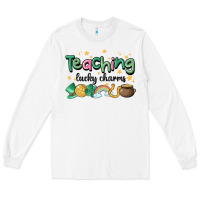 White teaching lucky charm Long Sleeve Tee - MaliasSmallBusiness