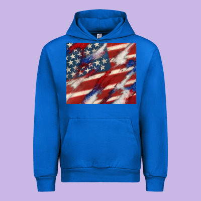 American Flag Glitter 4th Of July Urban Hoodie Designed By Cowgirlartshop