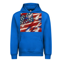 Cobalt American flag glitter 4th of july Urban Hoodie - CowGirlArtShop