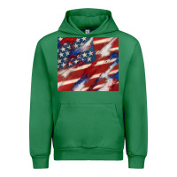 Emerald American flag glitter 4th of july Urban Hoodie - CowGirlArtShop