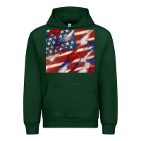 Forest Green American flag glitter 4th of july Urban Hoodie - CowGirlArtShop