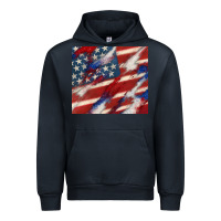 Navy American flag glitter 4th of july Urban Hoodie - CowGirlArtShop