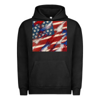Pigment Black American flag glitter 4th of july Urban Hoodie - CowGirlArtShop