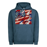 Pigment Midnight Navy American flag glitter 4th of july Urban Hoodie - CowGirlArtShop
