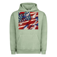 Pigment Oil Green American flag glitter 4th of july Urban Hoodie - CowGirlArtShop