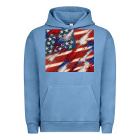 Pigment Pebble Blue American flag glitter 4th of july Urban Hoodie - CowGirlArtShop