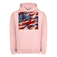 Pigment Salmon American flag glitter 4th of july Urban Hoodie - CowGirlArtShop