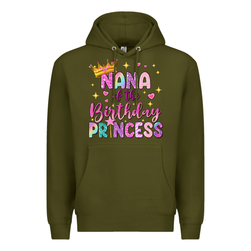 Nana Of The Birthday Princess Premium Hoodie by NancyCooperArtShop | Teevron