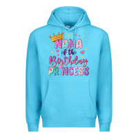 Ocean Blue nana of the birthday princess Premium Hoodie - NancyCooperArtShop