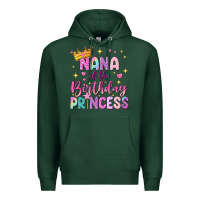 Sports Green nana of the birthday princess Premium Hoodie - NancyCooperArtShop
