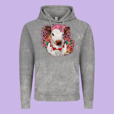 Heifer Valentines Vintage Hoodie Designed By Jahusdesignshop