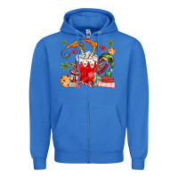 True Royal cup of chocolate and cookies Zipper Hoodie - MaliasSmallBusiness