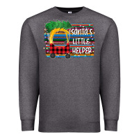 Charcoal Heather Santas Little helper Premium Sweatshirt - Bettercallsaul