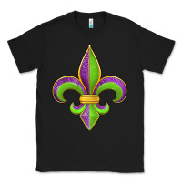 Black mardi gras fleur de lis leopard Classic Tee - Jasminsmagicworld