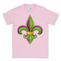 Bubblegum Pink mardi gras fleur de lis leopard Classic Tee - Jasminsmagicworld
