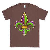 Chestnut mardi gras fleur de lis leopard Classic Tee - Jasminsmagicworld