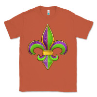 Copper mardi gras fleur de lis leopard Classic Tee - Jasminsmagicworld