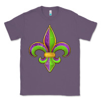 Lavender mardi gras fleur de lis leopard Classic Tee - Jasminsmagicworld