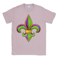 Lilac mardi gras fleur de lis leopard Classic Tee - Jasminsmagicworld