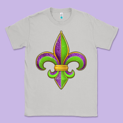 Mardi Gras Fleur De Lis Leopard Classic Tee Designed By Jasminsmagicworld