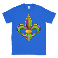 True Royal mardi gras fleur de lis leopard Classic Tee - Jasminsmagicworld