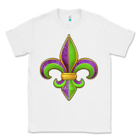 White mardi gras fleur de lis leopard Classic Tee - Jasminsmagicworld