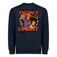 Navy make america cowboy again Heavyweight Sweatshirt - AdoDesignShop