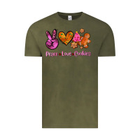 Vintage Olive peace love cookies Vintage Tee - AdoDesignShop