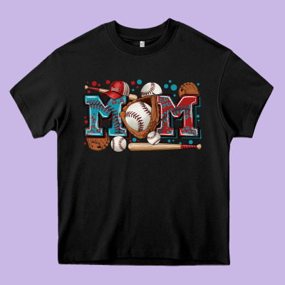 Mom Baseball Heavy Core Tee Designed By Zillion Design Studio