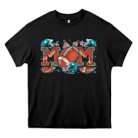 Black mom american football Heavy Core Tee - Zillion Design Studio