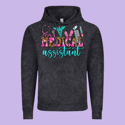 Medical Assistant Vintage Hoodie Designed By Adodesignshop