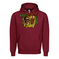 Burgundy black history vibes Zipper Hoodie - NancyCooperArtShop
