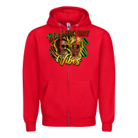 Red black history vibes Zipper Hoodie - NancyCooperArtShop