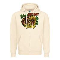 Sandshell black history vibes Zipper Hoodie - NancyCooperArtShop
