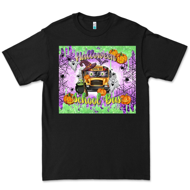 Halloween School Bus Premium Tee by texasbilliewilder | Teevron