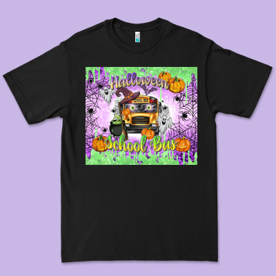 Halloween School Bus Premium Tee Designed By Texasbilliewilder
